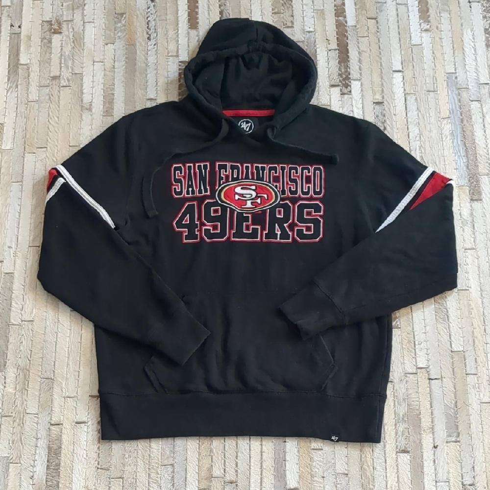 '47‎ Brand Men's San Francisco 49ers Black Hooded Sweatshirt